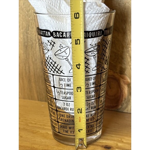 Vintage Federal Bartender Back Bar Cocktail Mixing Glass - Picture 6 of 7